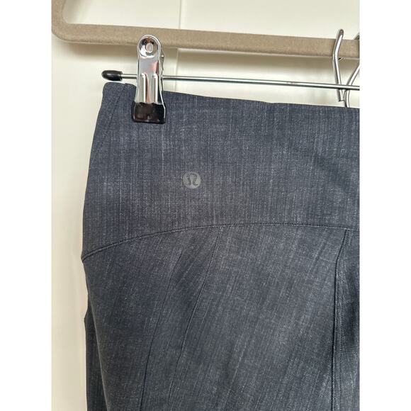 Lululemon Here to There High-Rise 7/8 Pant Crosshatch Texture Black, 8, Like New - Picture 4 of 5